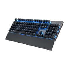 MojPlanet Brezžična mehanska tipkovnica GK89 2.4G (črna)