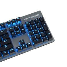 MojPlanet Brezžična mehanska tipkovnica GK89 2.4G (črna)