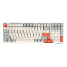 MojPlanet Darmoshark K7 PRO EF preklopna brezžična igralna tipkovnica (bela)