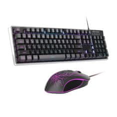 MojPlanet MageGee K1 žični komplet tipkovnica + miška (črna)