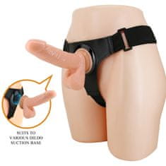 PRETTY LOVE Erotic Collection Pas Tom Strap-On Harness 20 cm