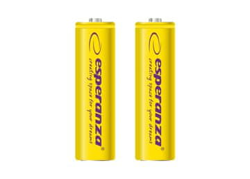 Esperanza  polnilne baterije Ni-MH AA 2000mAh, 2 kosi, rumene