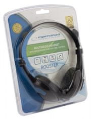 Esperanza EH158B Slušalke z mikrofonom Rooster blue Esperanza