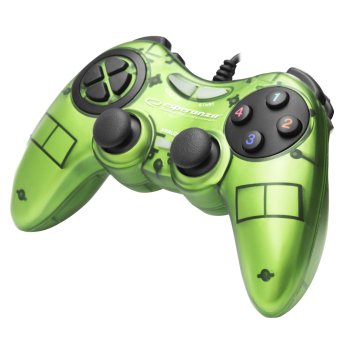 Esperanza Igralni plošček GAMEPAD PC USB FIGHTER GREEN