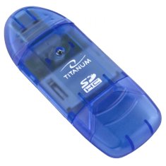 Titanum TA101B Bralnik kartic SDHC modri Titanum