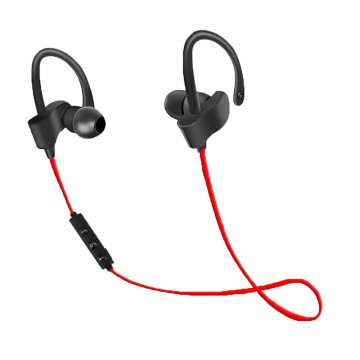 Esperanza EH188R Esperanza bluetooth športne slušalke v ušesih črno-rdeče