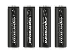 Esperanza EZA106 Esperanza akumulatorska baterija ni-mh aa visoke zmogljivosti 2600mah 4 kosi črna