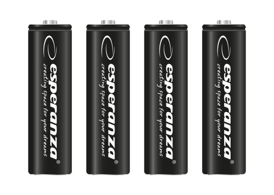 Esperanza EZA106 Esperanza akumulatorska baterija ni-mh aa visoke zmogljivosti 2600mah 4 kosi črna