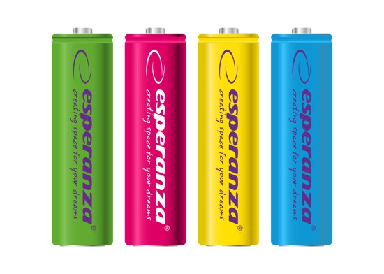 Esperanza EZA108 Esperanza akumulatorske baterije ni-mh aa 2000mah 4 kosi mešane barve