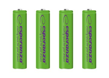 Esperanza EZA102G Esperanza akumulatorska baterija ni-mh aaa 1000mah 4 kosi zelena.