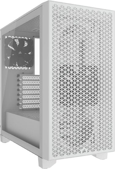Corsair 3000D Airflow ohišje, Mid-Tower, belo (CC-9011252-WW)