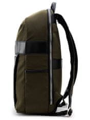 BESTLIFE Alya (BB-3516GE) USB potovalni nahrbtnik z oblazinjenimi predali za tablico in prenosnik do 14,1″ zelen