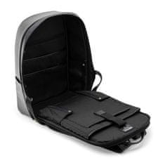 BESTLIFE Dalia (BB-3524BK) Travelsafe potovalni nahrbtnik za prenosnik z oblazinjenimi predali do 15,6″