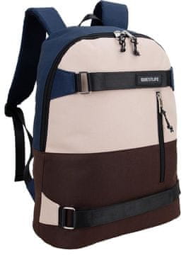 BESTLIFE Skate (BB-3553BK) 19L šolska torba, velik glavni predal, predali za tablice in prenosnike do 14,1”