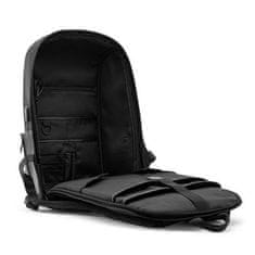BESTLIFE Calpe 2.0 Travelsafe (BB-3538) USB ergo potovalni nahrbtnik za prenosnik z oblazinjenimi predali do 15,6” črn anti-theft