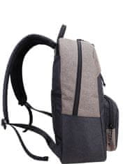 BESTLIFE Alpha (BB-3526) nahrbtnik z oblazinjenim predalom za prenosni računalnik do 15,6” siv, velik glavni predal