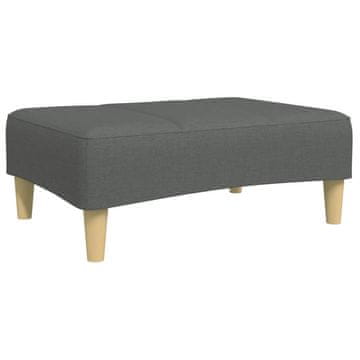 Vidaxl Stolček za noge temno siv 77x55x31 cm blago