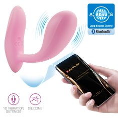 PRETTY LOVE Baird ergonomsko ukrivljen vibrator G-Spot APP Roza