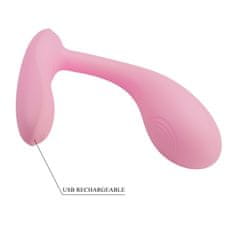 PRETTY LOVE Baird ergonomsko ukrivljen vibrator G-Spot APP Roza