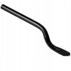 Korbi Ukrivljeno krmilo za kolo 25.4MM/640MM črno sijaj