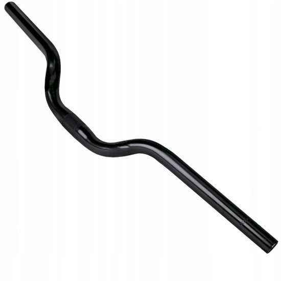 Korbi Ukrivljeno krmilo za kolo 25.4MM/640MM črno sijaj