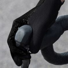 Korbi Poletne dolge kolesarske rokavice, črne, unisex, velikost L