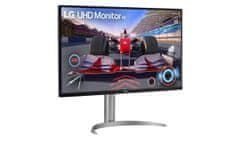 LG 32UQ750P-W monitor, 80 cm, 4K UHD, VA, siv (32UQ750P-W.AEU)