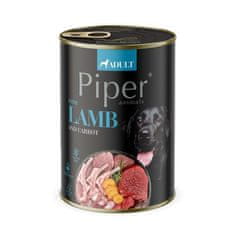 Piper Dolina Noteci mokra hrana za pse, jagnjetina, korenje in riž 400 g