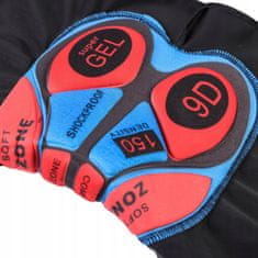 Korbi Kolesarski komplet, majica in hlače, gel vložek 9D, XL