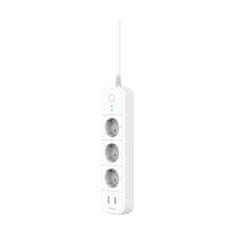 Tenda SP15 Beli - Pametni napajalnik Wi-Fi 3x 230V EU, 2x vrata USB