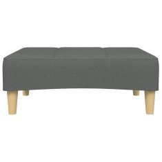 Vidaxl Stolček za noge temno siv 77x55x31 cm blago