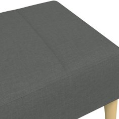 Vidaxl Stolček za noge temno siv 77x55x31 cm blago