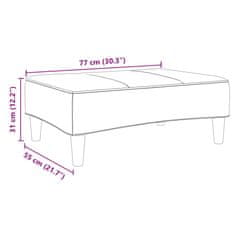 Vidaxl Stolček za noge temno siv 77x55x31 cm blago