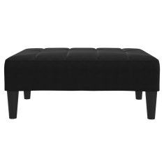 Vidaxl Stolček za noge črn 77x55x31 cm žamet