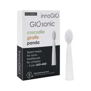 InnoGIO nadomestna glava za sonično zobno ščetko GIOSonic 4ks