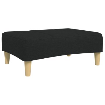 Vidaxl Stolček za noge črn 77x55x31 cm blago