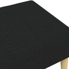 Vidaxl Stolček za noge črn 77x55x31 cm blago