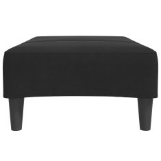 Vidaxl Stolček za noge črn 77x55x31 cm žamet