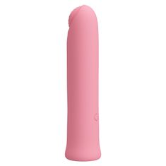 PRETTY LOVE Curtis polnilna mini vibrator s stimulativnim vzorcem koncentričnih krogov roza