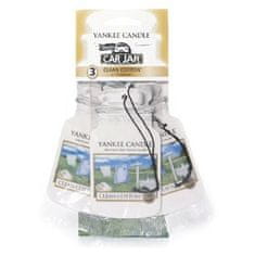 Yankee Candle Papirna etiketa za avto ( Clean Cotton) 3 kos