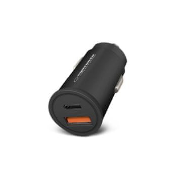 Esperanza  Avtomobilski Hitri Polnilec 20W USB-C/USB-A