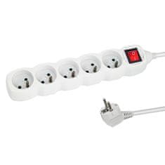 Esperanza ELK215W Esperanza napajalni trak 5pln. vklop/izklop 3m bela
