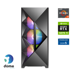 Anni Gamer Extreme namizni računalnik, R7-7700X, 32GB, SSD2TB, RTX5070 Ti, FreeDOS