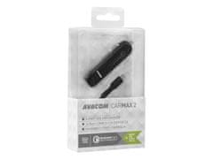Avacom CarMAX 2 avtomobilski polnilnik 2x Qualcomm Quick Charge 2.0, črn (kabel micro USB)