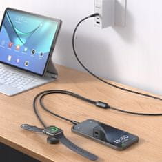 1 to 3 MCDODO INDUKCIJSKI POLNILEC ZA JABOLČNO URO 2V1 KABEL ZA IPHONE MACBOOK 60W