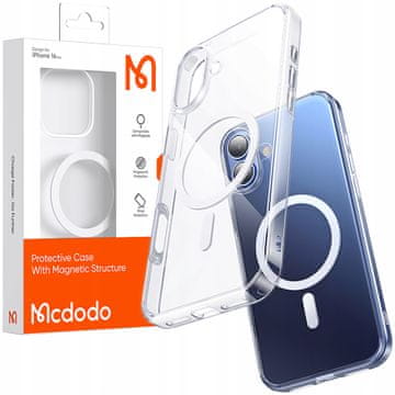 1 to 3 MCDODO MAGNETNI ETUI PROZOREN ETUI, OJAČAN ZA IPHONE MAGSAFE 16