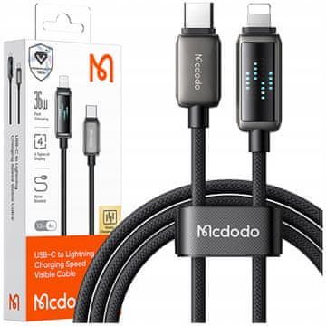 1 to 3 MCDODO POLNILEC USB-C STRELA HITRO POLNJENJE KABEL ZA IPHONE 1M VODIL