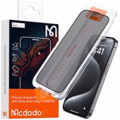 1 to 3 MCDODO EZ PASTE KALJENO STEKLO ZA ZASEBNOST ZA IPHONE 16