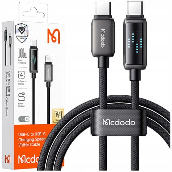 1 to 3 MCDODO USB-C HITRI POLNILNI KABEL ZA SAMSUNG JABOLKO USB TIPA C 100W 1M VODIL
