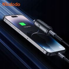 1 to 3 MCDODO HITRI AVTOMOBILSKI POLNILEC ZA TELEFON USB-C LED + USB-C KABEL 1M